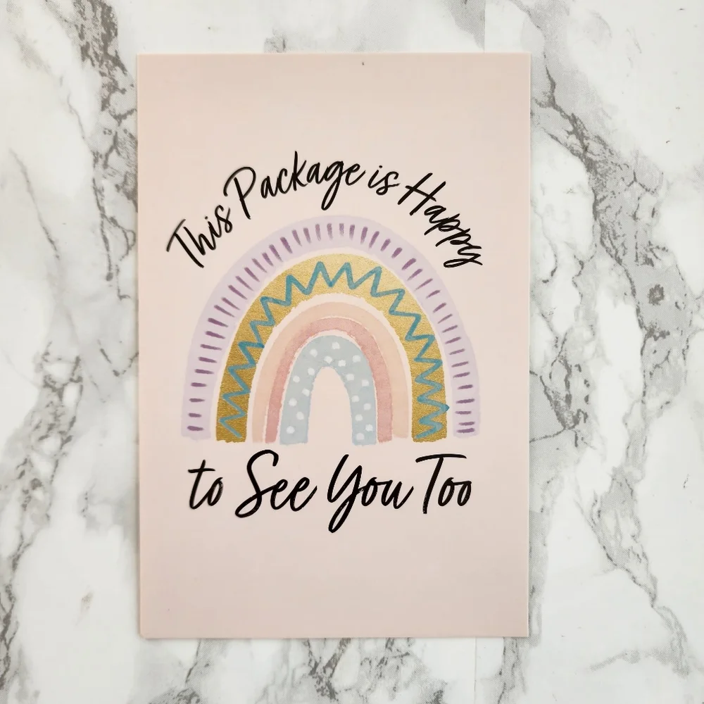 550 Pack Thank you Cards Rainbows Insert Cards 4x6